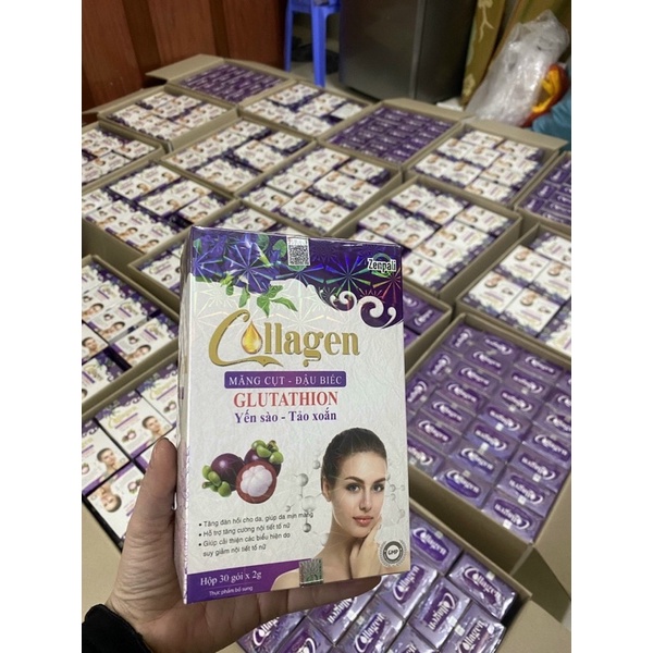 [CHÍNH HÃNG] Collagen Zenpali Măng Cụt - Đậu Biếc