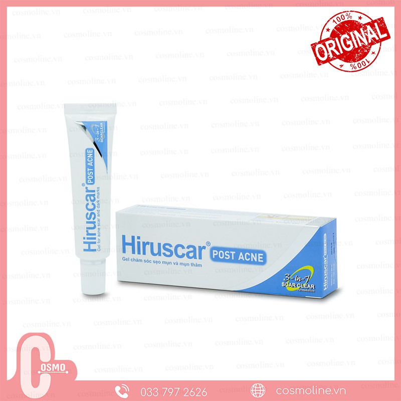 Gel Làm Mờ Sẹo Mụn & Thâm Mụn HIRUSCAR 5g [CHÍNH HÃNG] (HIRUSCAR Post Acne 5g)