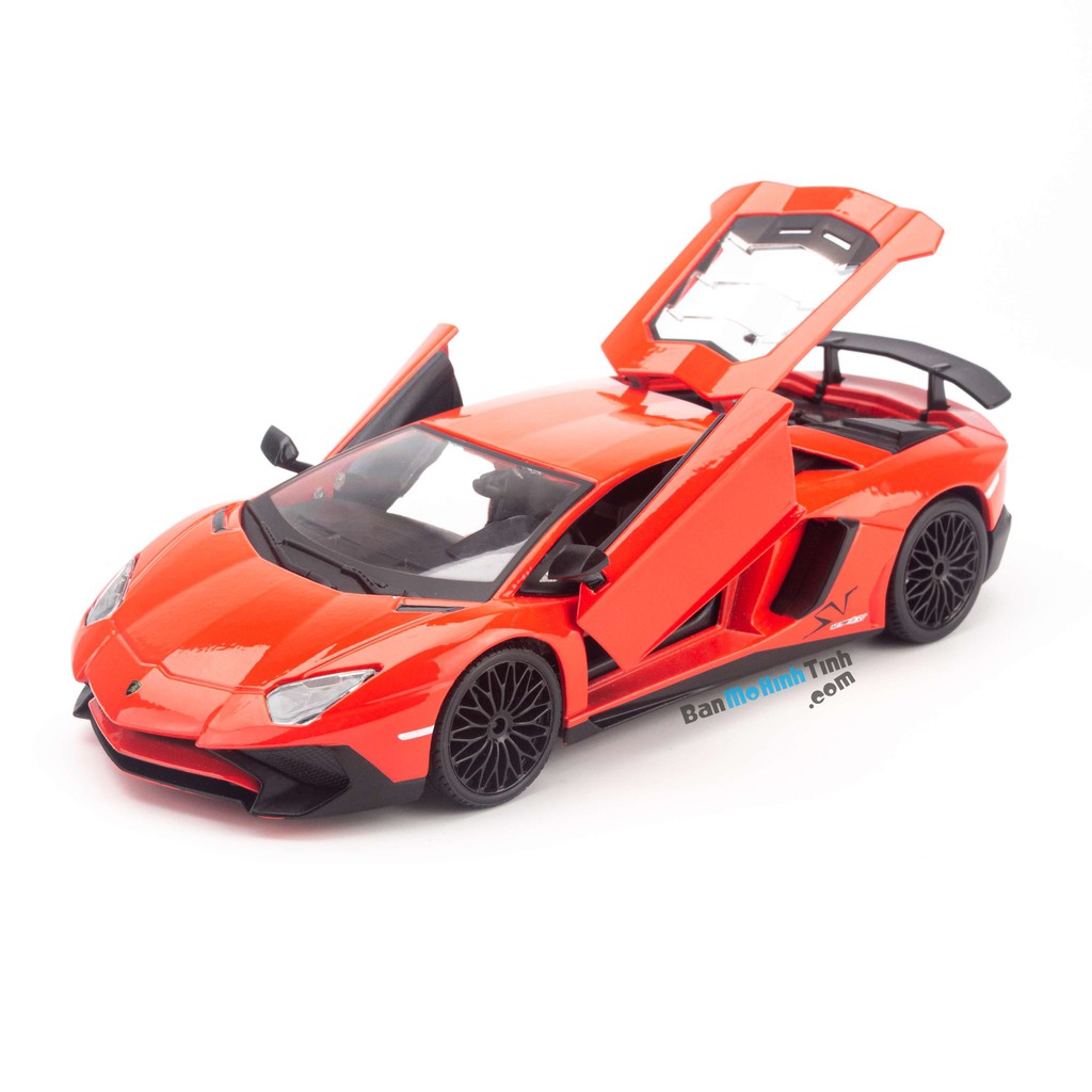 MÔ HÌNH LAMBORGHINI AVENTADOR LP750-4 SV RED 1:24 BBURAGO - MH18-21079