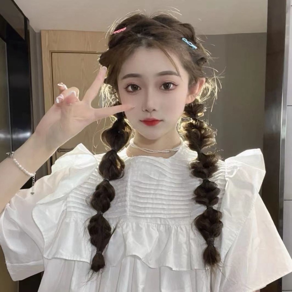 Tóc Giả Thắt Bím Dễ Thương Dành Cho Nữ