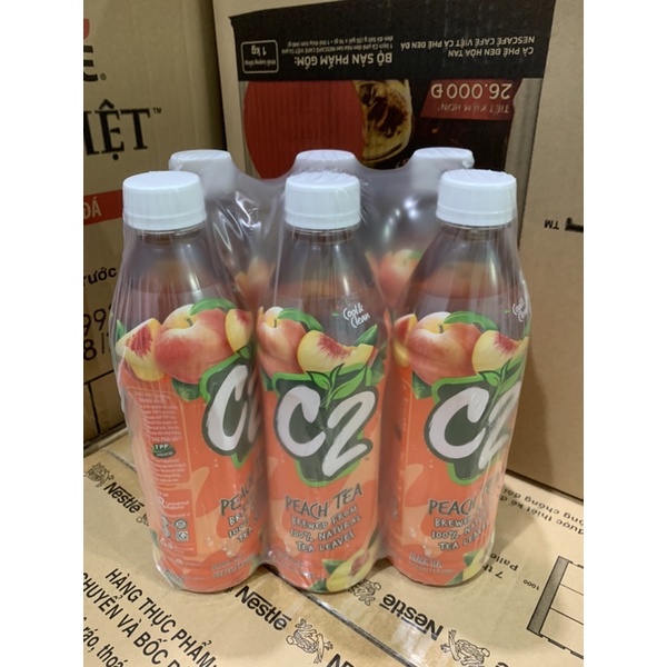 Lốc 6 chai trà xanh C2 chai 455ml