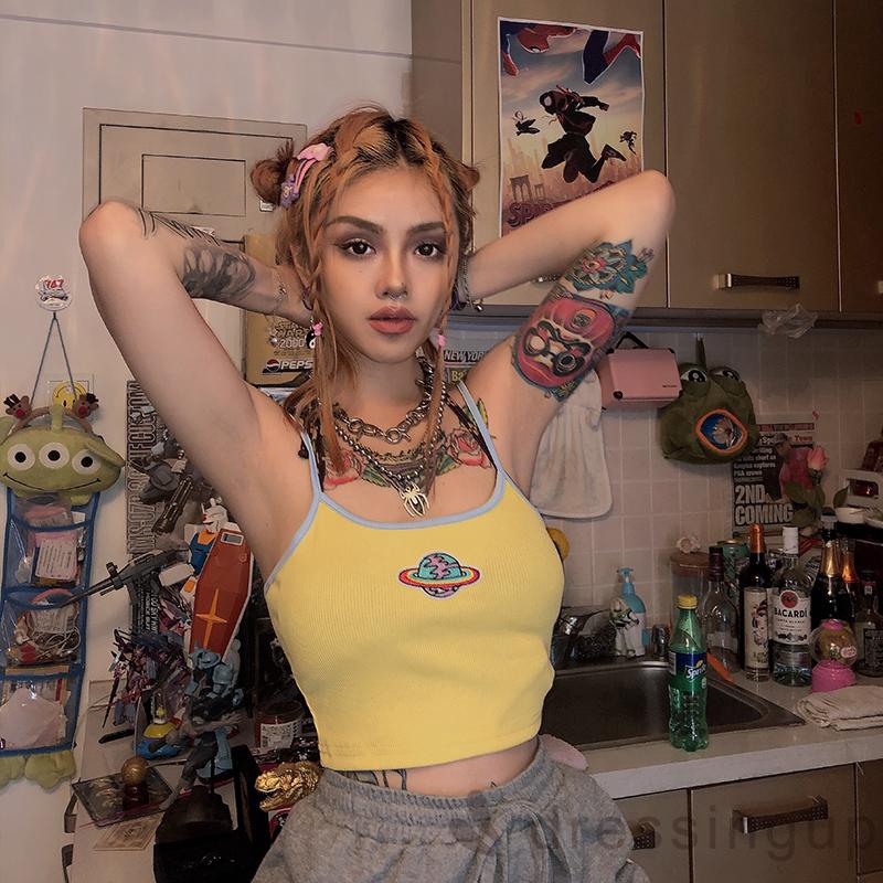 Áo thun lửng dây thời trang hè cá tính cho nữ | BigBuy360 - bigbuy360.vn