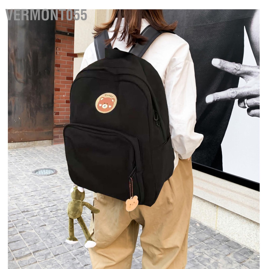 Vermont055 Ba lô Dung lượng lớn Di động Dây đeo Vai Rộng Học sinh Túi xách cho Nữ Đi du lịch Ngoài trời