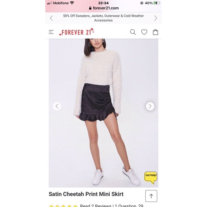 Chân váy rút dây f21