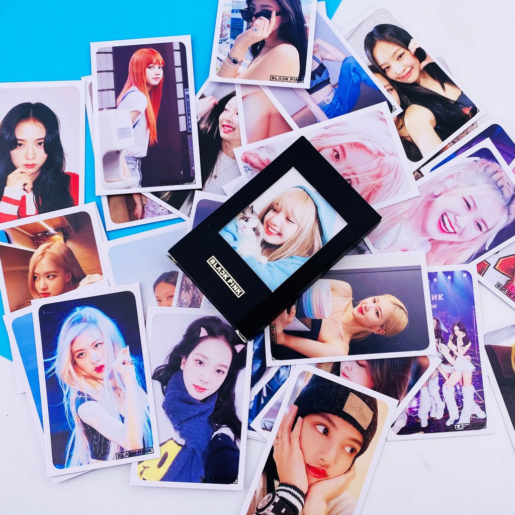 Hộp 30 thẻ ảnh Lomo hình nhóm nhạc Blackpink