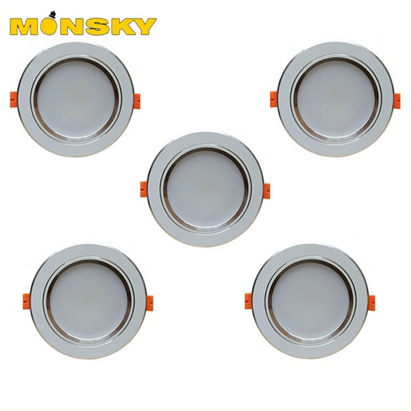 Combo 5 Đèn led âm trần MONSKY 7W Downlight