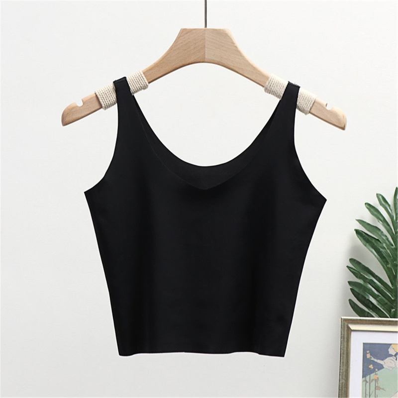 Xiangbao Áo Tank Top Không Tay Màu Trơn Cơ Bản Thời Trang Mùa Hè Dành Cho Nữ