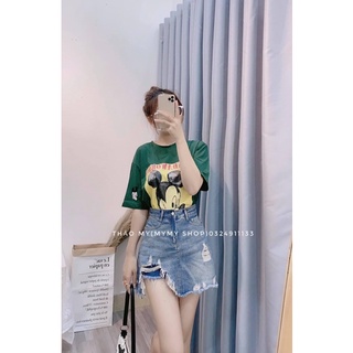 Áo phông micky xanh