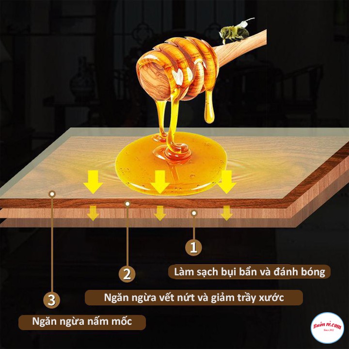 Sỉ 10 lọ sáp Beewax- sáp ong lau gỗ loại bỏ mọi vết bẩn lâu năm - br00538