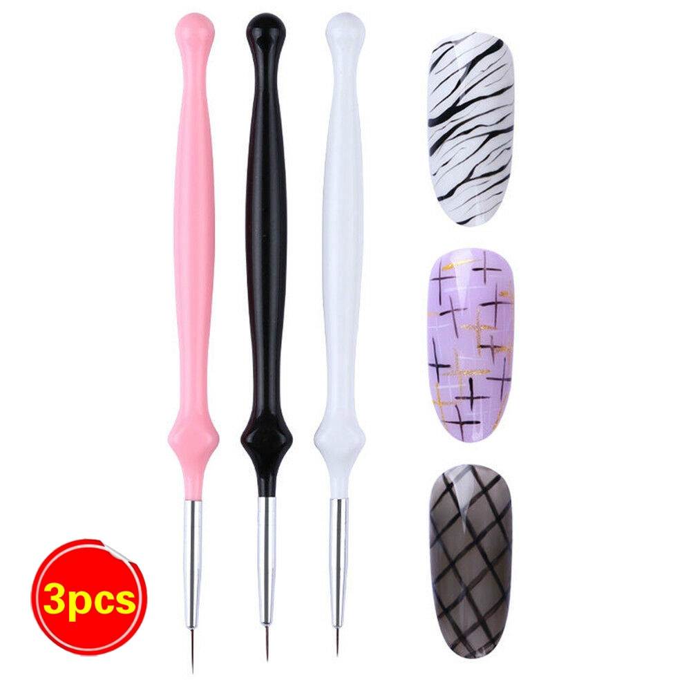 [Hàng mới về] Set 3 cọ vẽ trang trí móng chuyên nghiệp