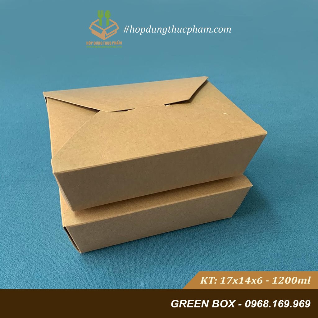 [FREEShip] Combo 50 Hộp Giấy Đựng Thức Ăn Nhanh, Hộp Đựng Thực Phẩm Sạch Kraft Nâu- Giá Tại Xưởng | BigBuy360 - bigbuy360.vn