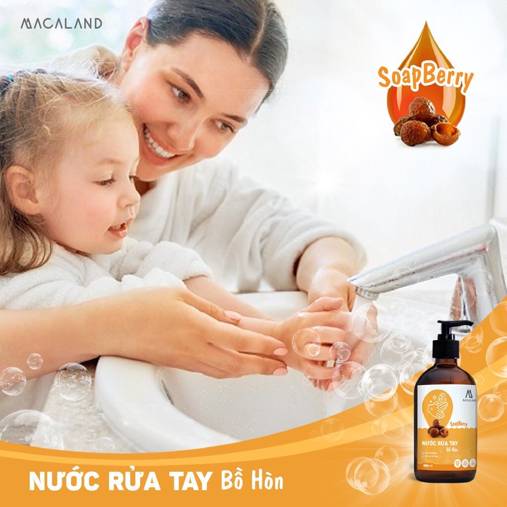 Nước rửa tay diệt khuẩn chiết xuất từ trái Bồ Hòn và Chanh nguyên chất 250ml Julyhouse