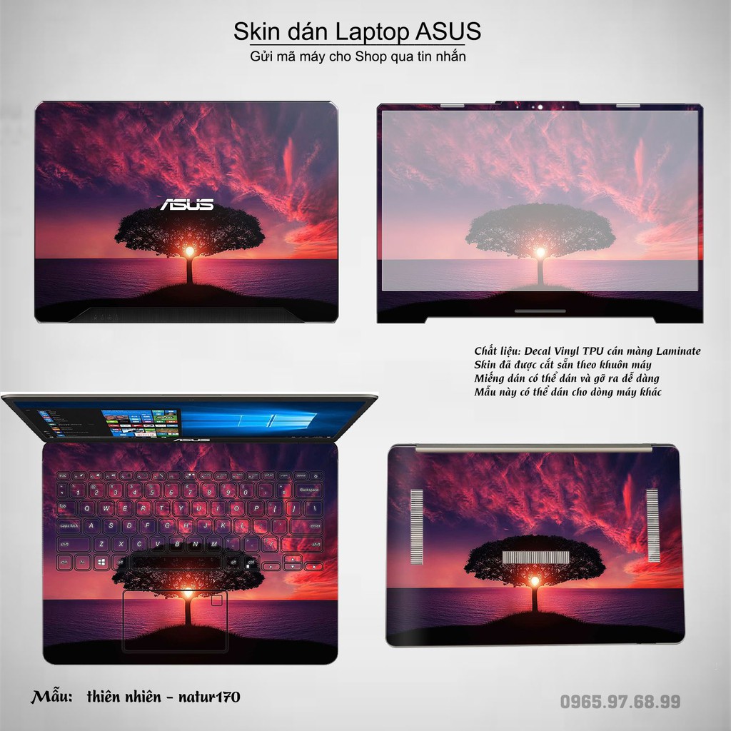 Skin dán Laptop Asus in hình thiên nhiên nhiều mẫu 6 (inbox mã máy cho Shop)