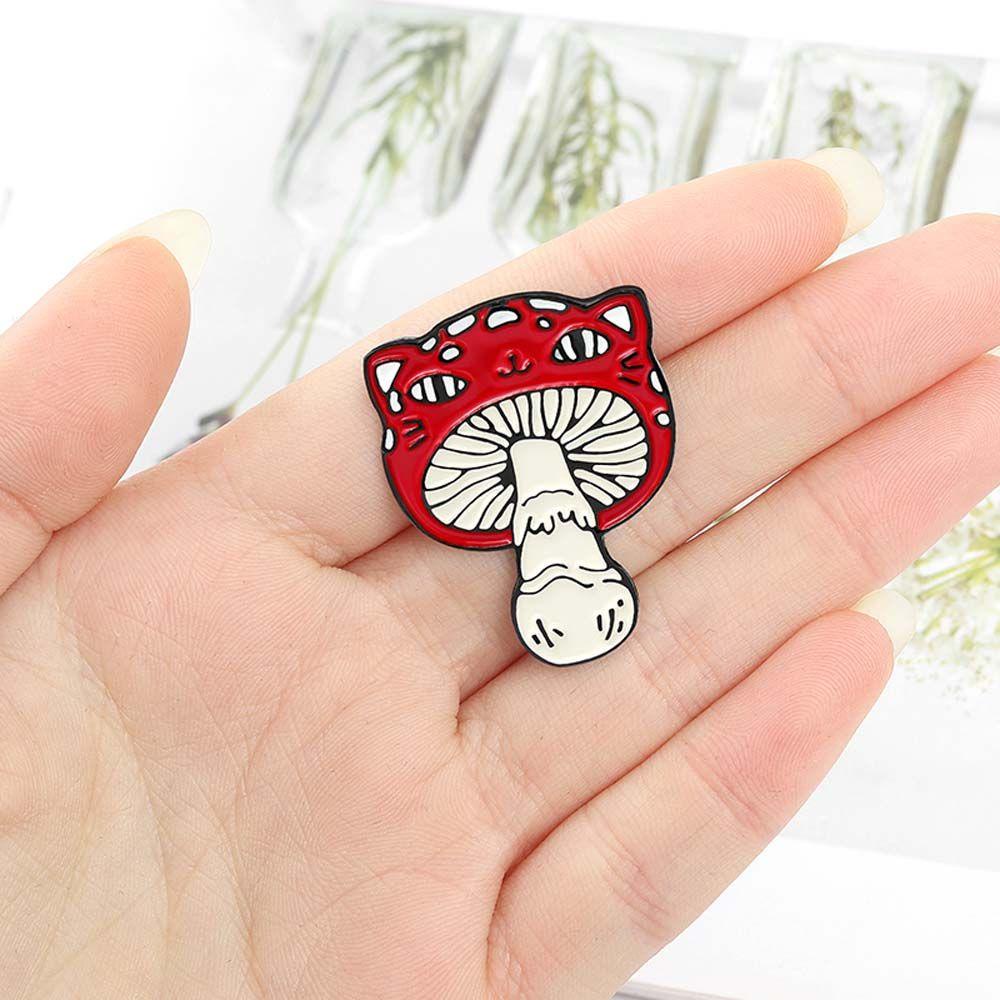 IVORY Ghim Cài Áo Hình Nấm Dễ Thương Cho Bé