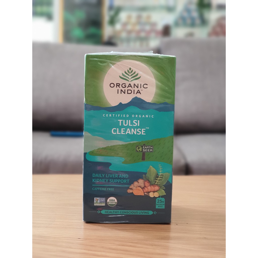 Trà Tulsi cleanse organic india hỗ trợ thải độc - Mandala Shop