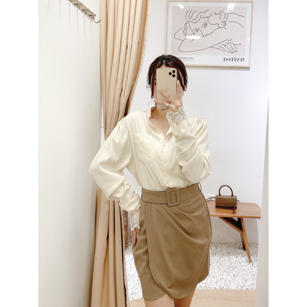 [Mã FADIRECT20 giảm 20K đơn 150K] Váy đắp tà kèm belt , Peace House Clothing | BigBuy360 - bigbuy360.vn