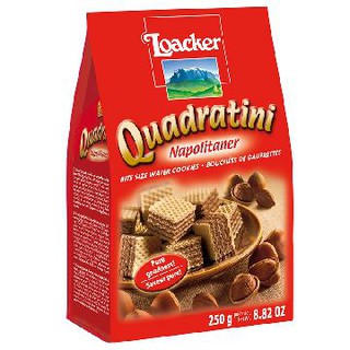 Bánh Xốp Loacker Quadratini Napolitaner 125G