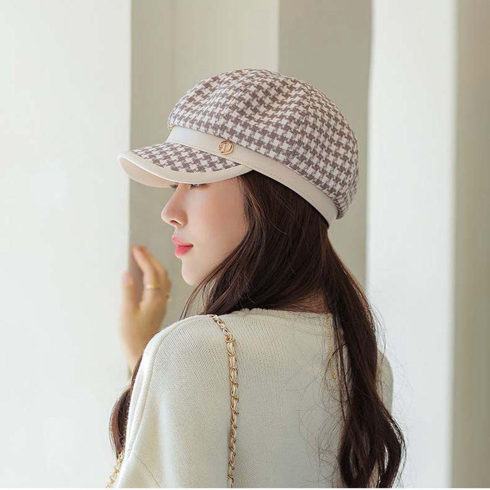 Mxgoods Mũ Beret Họa Sĩ / Họa Sĩ / Chữ D Nhỏ Đơn Giản Ấm Áp Mùa Thu Đông Dễ Phối Đồ Cho Nữ
