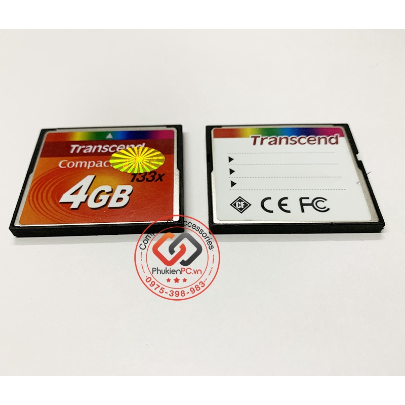 Thẻ nhớ Transcend CF Compact Flash 4GB (133x) cho CNC, PLC, industrial
