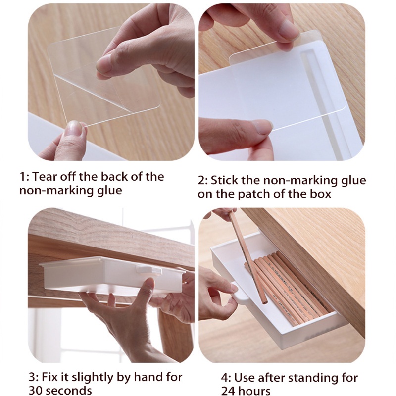 Hộp đựng dao nĩa ẩn gắn dưới bàn tiện dụng cho văn phòng