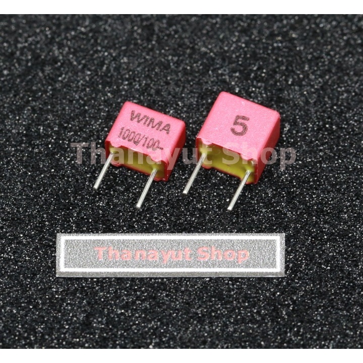 Tụ điện WIMA 1nF-1000nF (0,001-1uF) Polyester PET 63 V dc ± Span 5 mm.