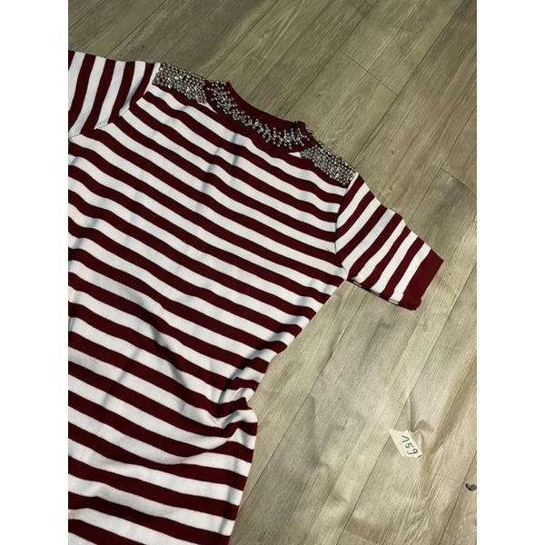 2hand đầm body len gân