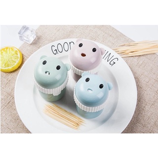Ống đựng tăm, hũ tăm, hộp đựng tăm hình gấu dễ thương