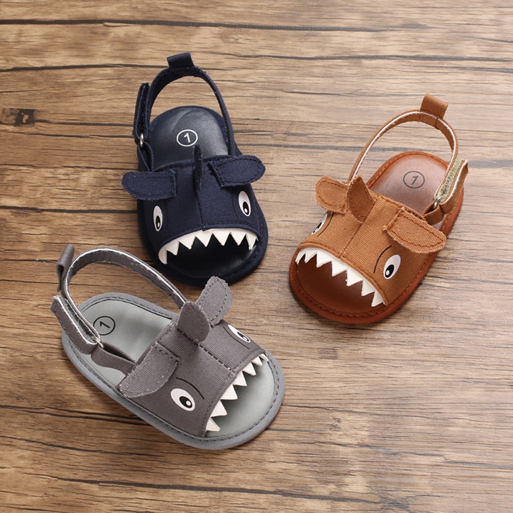 Xăng đan Đế Mềm Chống Trượt In Họa Tiết Hoạt Hình Dành Cho Bé Trai 0-18 Tháng