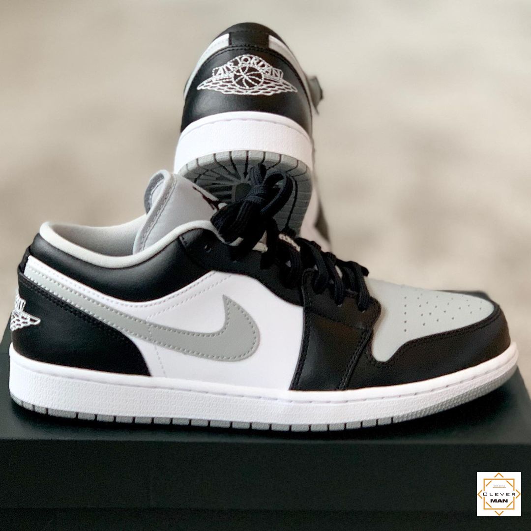 (FREESHIP+QUÀ) Giày thể thao AIR JORDAN 1 Low shadow thấp cổ màu đen xám