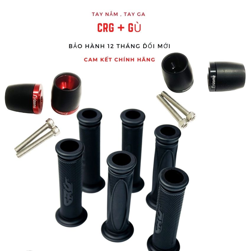 Tay Nắm ( Bao Tay) CRG và Gù CNC BREM, Gù Rizoma  Gắn Cho SH, Exciter , Winner, Wave