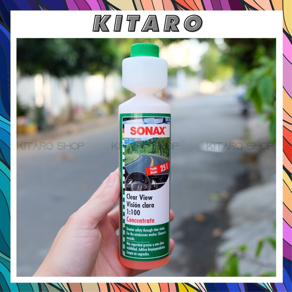 Nước Rửa Kính Lái Đậm Đặc SONAX Clear View 1:100 Concentrate 250ml