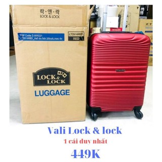 Vali Lock&Lock LTZ616_SS Red _ Vali du lịch