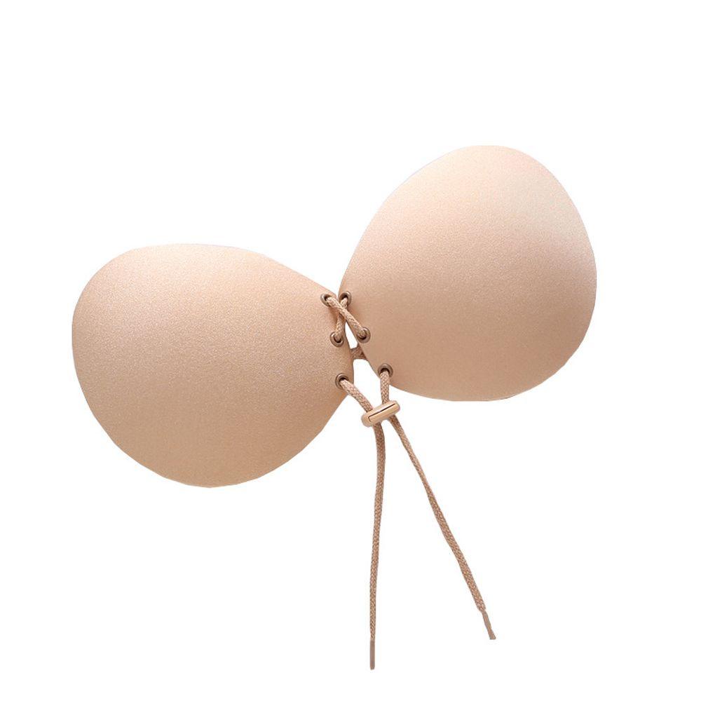 Qqmall Miếng Dán Nâng Ngực Bằng Silicon Đơn Giản Cho Váy Cưới / Đồ Bơi Có Dây Rút