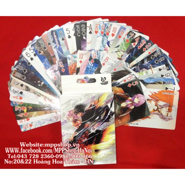 Bộ bài tú lơ khỏe guity crown anime 54 ảnh khác nhau