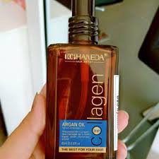 TINH DẦU BÓNG DƯỠNG TÓC KHÔ YẾU HANEDA COLLAGEN ARGAN OIL 60ML | BigBuy360 - bigbuy360.vn