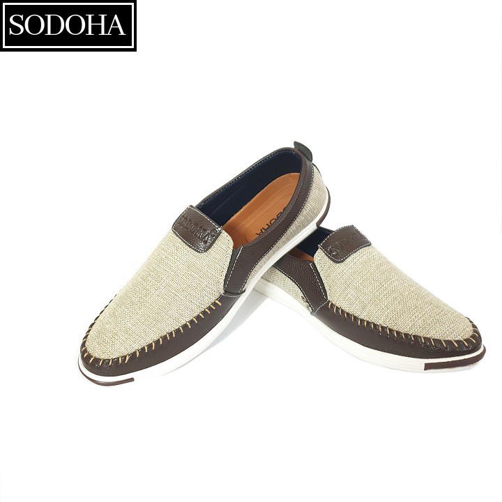 Giày Lười Thời Trang Nam SODOHA SDH5599N Màu Nâu