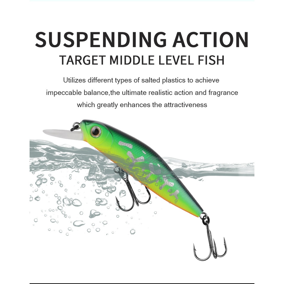 Mồi Giả Câu Cá BEARKING 78mm 11.3g Chất Lượng Cao