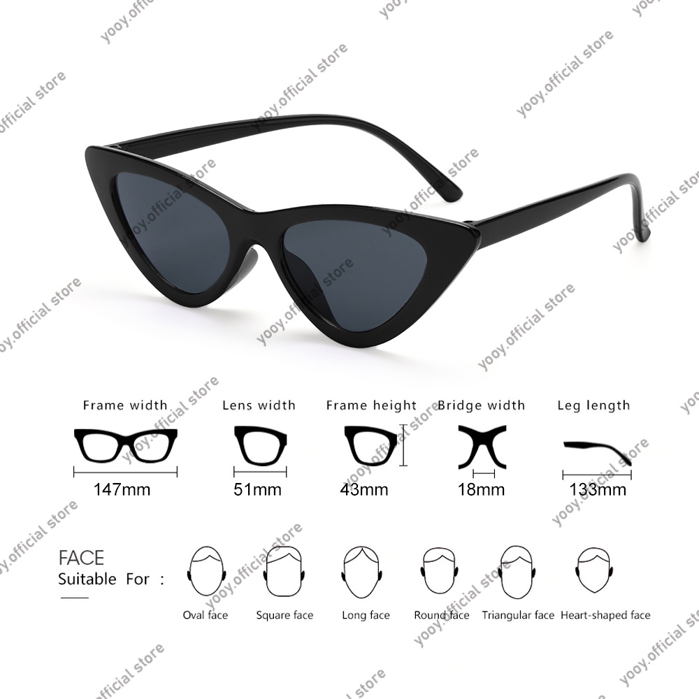 Kính mát gọng mắt mèo duyên dáng sành điệu cho nữ