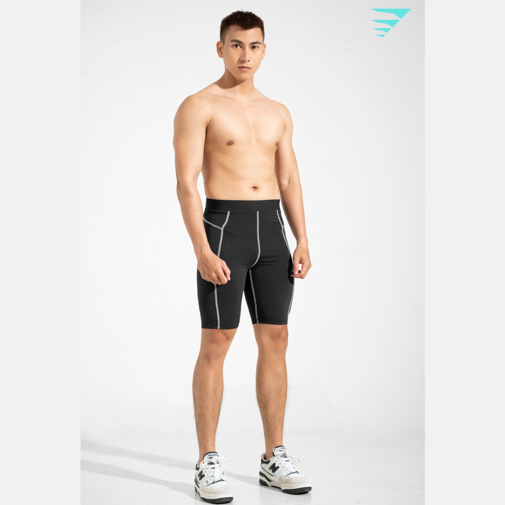 Quần legging đùi thể thao nam Fitme Combat form ôm body hỗ trợ giữ nhiệt bó cơ trong tập gym đá bóng yoga