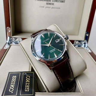 Đồng hồ Nam Seiko SRPD37J1 Presage cơ tự động, dây da cao cấp, kính shapphire