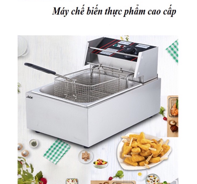 [Mã ELHADEV giảm 4% đơn 300K] Bếp chiên nhúng dầu, bếp chiên điện 6L chuyên chế chiến đồ ăn nhanh