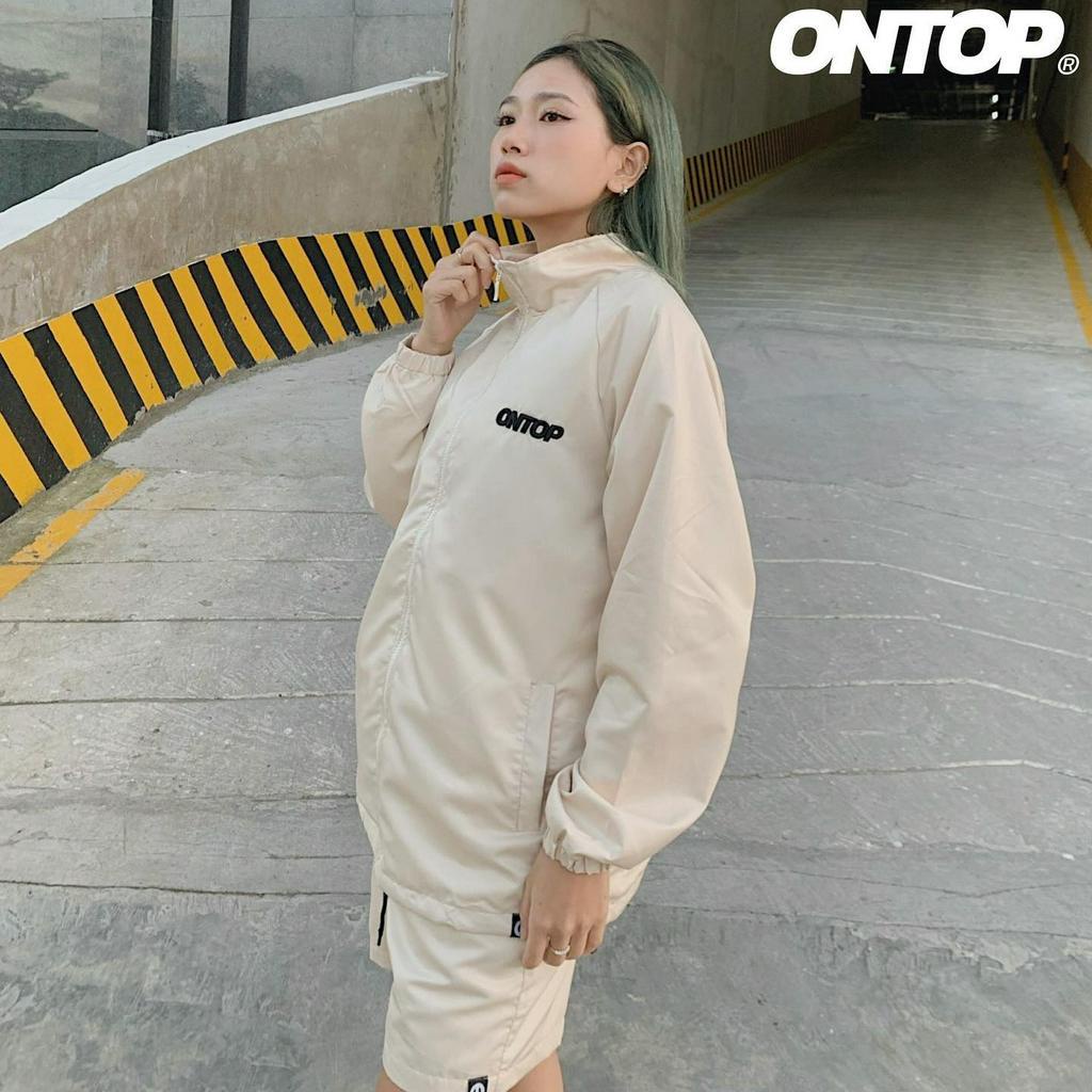 Áo khoác dù nam form rộng local brand ONTOP cổ trụ - Basic High-neck Jacket O14-AK9