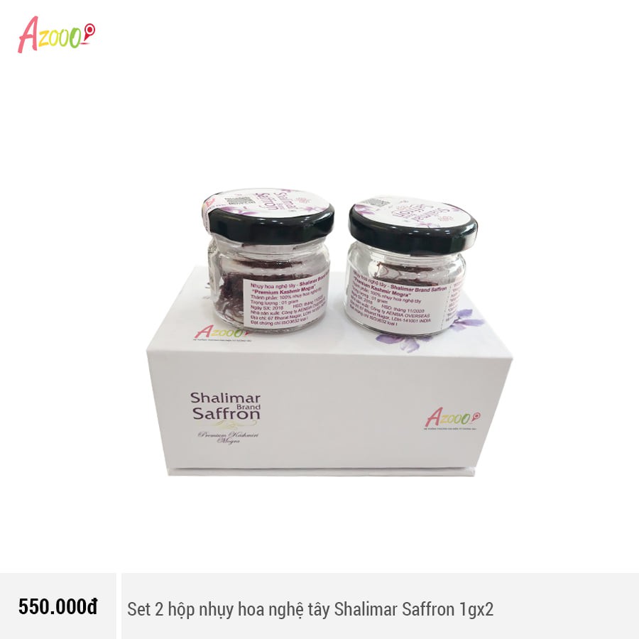 Nhụy hoa nghệ tây saffron Shalimar 1gam 2 gam 5gam nhiều công dụng Azooo | BigBuy360 - bigbuy360.vn