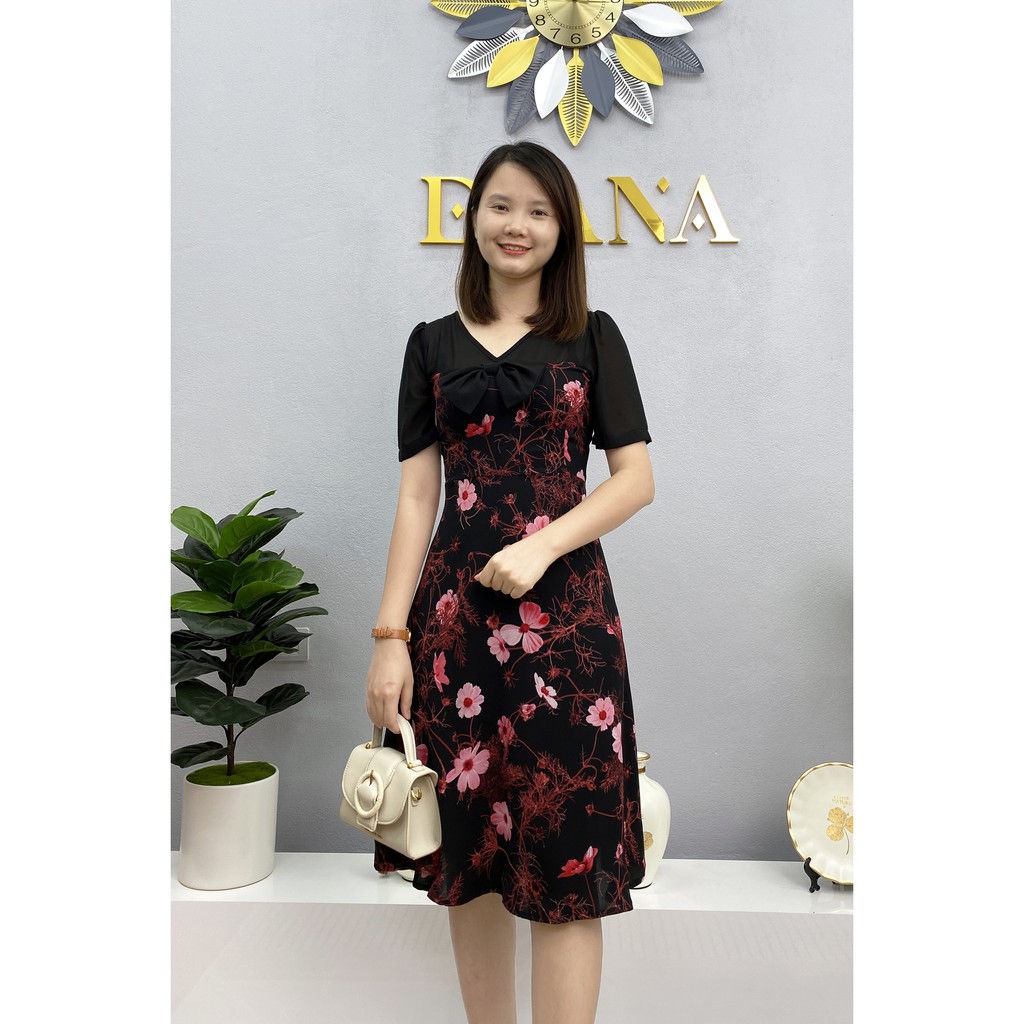 Váy voan xòe, đầm voan xòe hoa leo xinh lung linh đi biển, đi chơi, tiệc tùng đều đẹp
