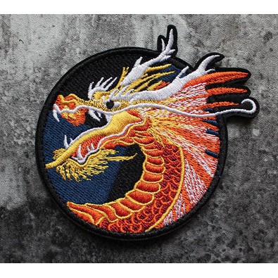Patch vải velcro đầu rồng dán ba lô, nón , quần áo , túi xách