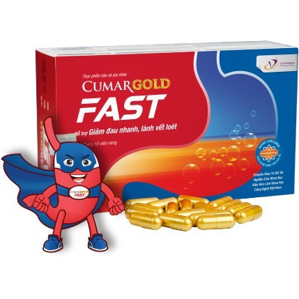 CUMARGOLD FAST  - Hỗ trợ điều trị Viêm Loét Dạ Dày, Lành Vết Loét, Giảm Đau Dạ Dày