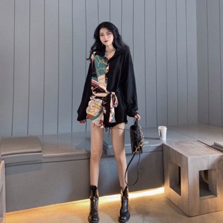 [ODER] Áo sơ mi họa tiết giấu quần