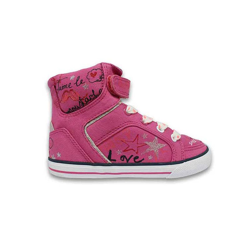 Giày Sneaker Cổ Cao Bé Gái D&amp;A BG1306 – Màu hồng