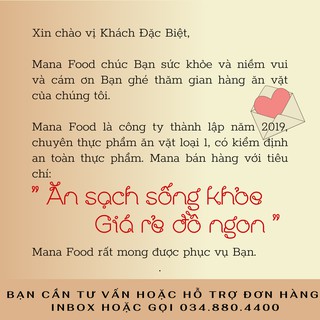 Mít Sấy Dẻo Mana Food 300G