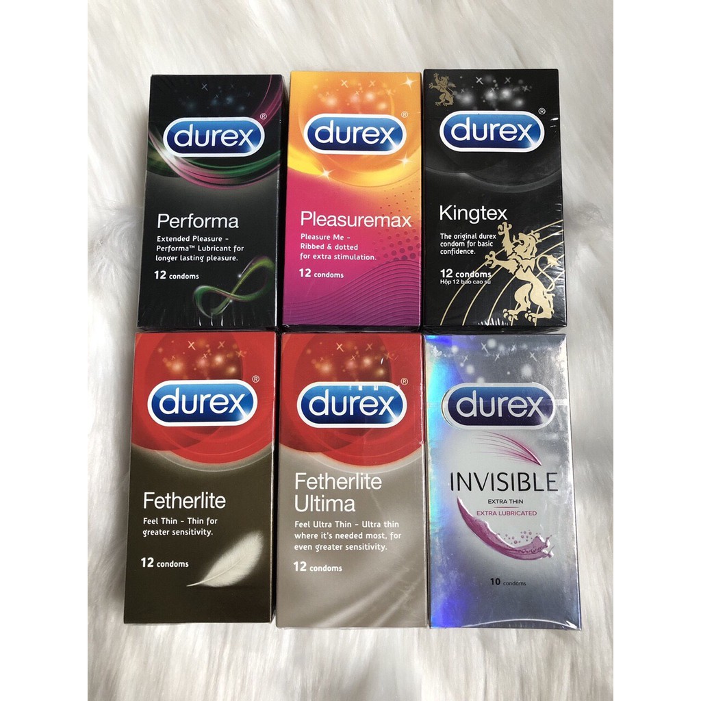 BAO CAO SU Durex fetherlite hộp 12 bao